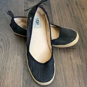 Ugg Australia Women Indah Canvas Comfort Loafer Slip on Shoes sz 8